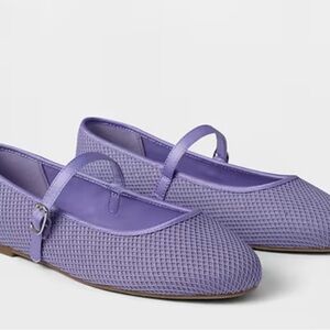 NWT GAP Kids Mesh Mary Jane Flats (Warm Violet) -girls size 3